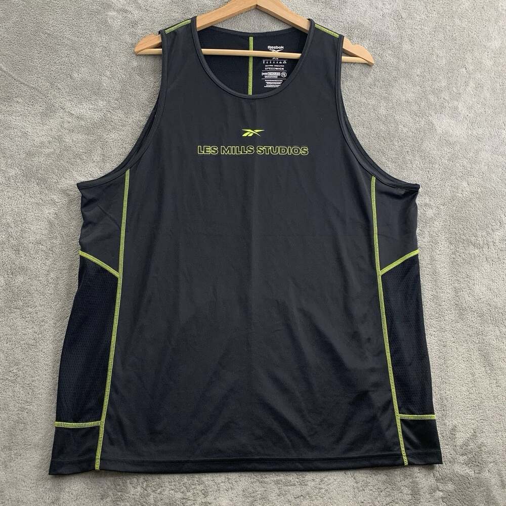 Reebok Shirt Mens XL Les Mills Studios Tank Top Speedwick Workout Gym Training